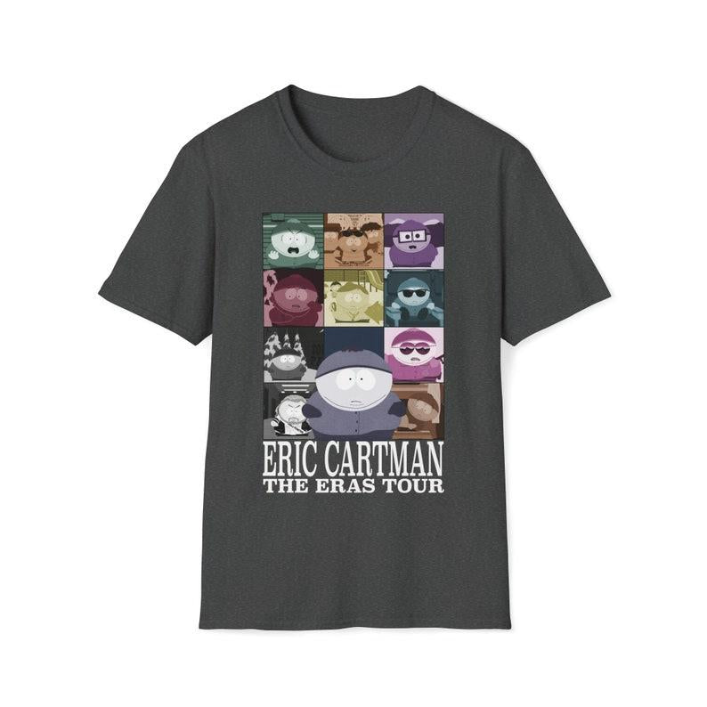 Eric Cartman The Eras Tour Unisex Softstyle T-Shirt, Southpark, tv show, cartoon, Southpark tshirt, gift for her, gift for him