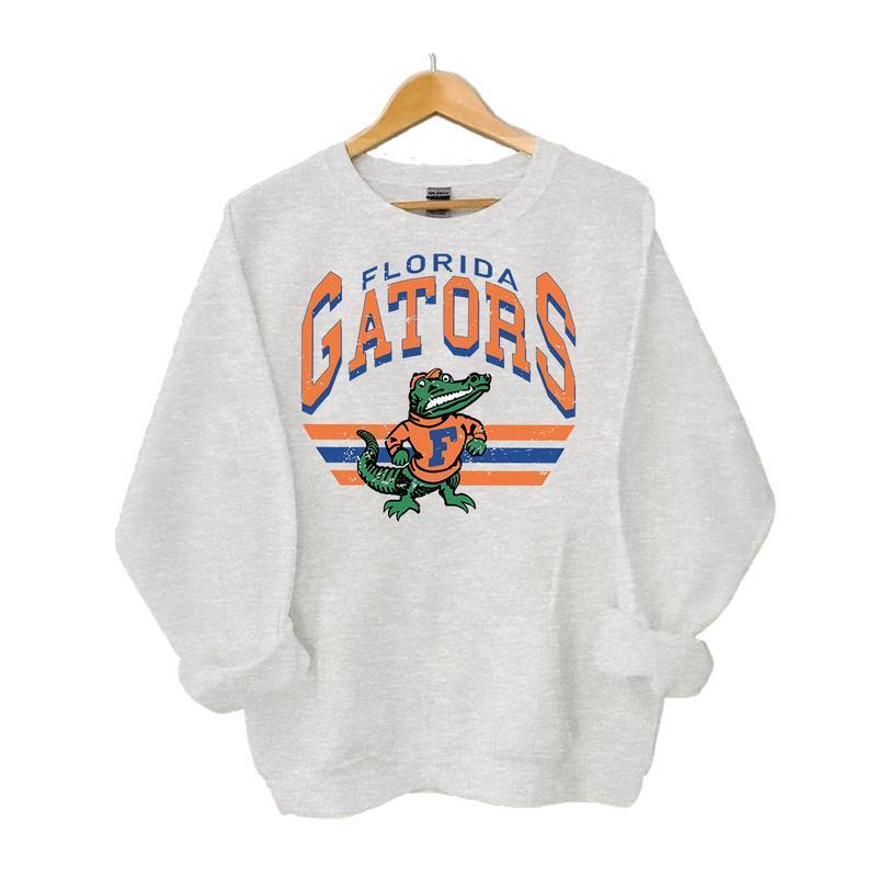 Vintage College All Team NCAA Classic Sport Sweatshirt for Men Long Sleeve Raglan Crewneck Cotton Casual Sweatshirt