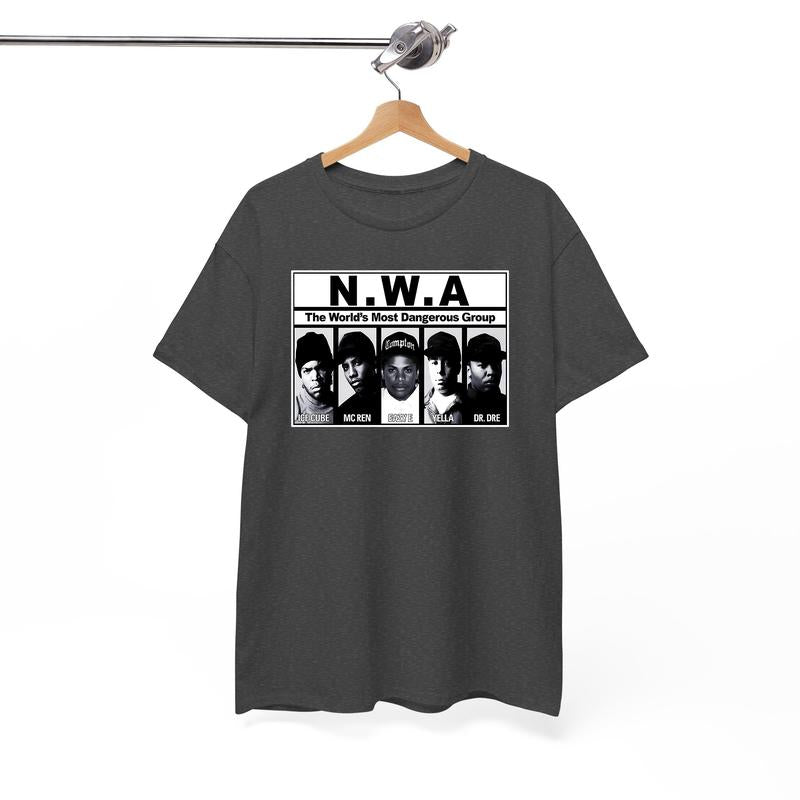 NWA Shirt,NWA TShirt,NWA T-Shirt , N.W.A Merch Tour Hip Hop Rap Tee