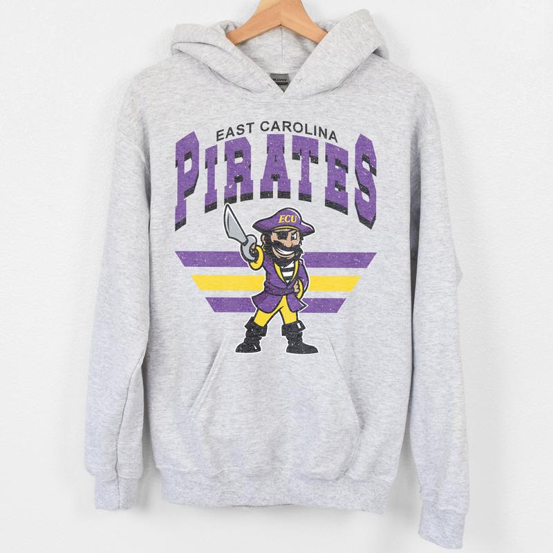 East Carolina Pirates Vintage NCAA Sweatshirt, University Football Shirt, Classic Gift for Fans, Men, Women, Unisex Cotton T-Shirt, Vintage Style