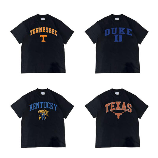 BLACK T-SHIRT Vintage NCAA College LOGO All Teams Sport Football Basketball Classic Sweater Pullover Long Sleeve Sweatshirts Christmas t shirt Menswea