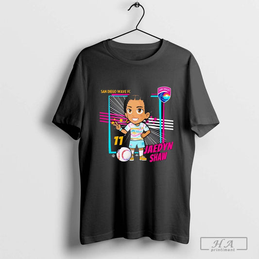 San Diego Wave FC Jaedyn Shaw Chibi Graphic T-shirt