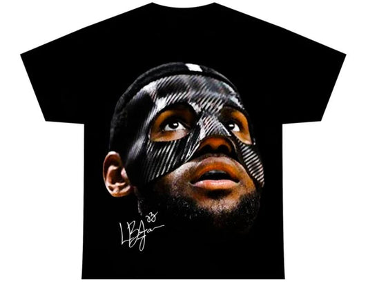 LEBRON JAMES T-SHIRT  Rare Exclusive Jumbo Merch  Own a Piece of History with This The Last Dance Vintage 90s Style Face Tee