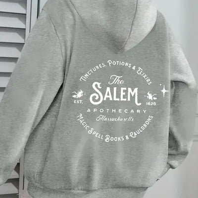 Sesalem Witchy Vibes Hoodie for Men and Women â€“ Halloween Cute Ghost and Witchcraft Theme, Cozy Sweatshirt for Spooky Nights and Trendy Fall Fashion