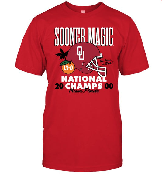 Sooner Magic 2000 National Champs Vintage Tee