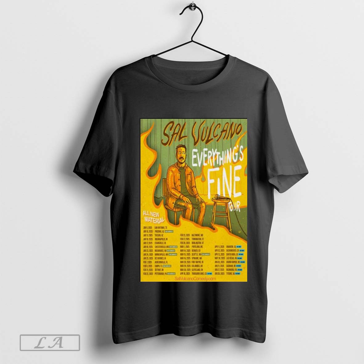 Sal Vulcano Everythings Fine Poster 2025 All New Material Shirt