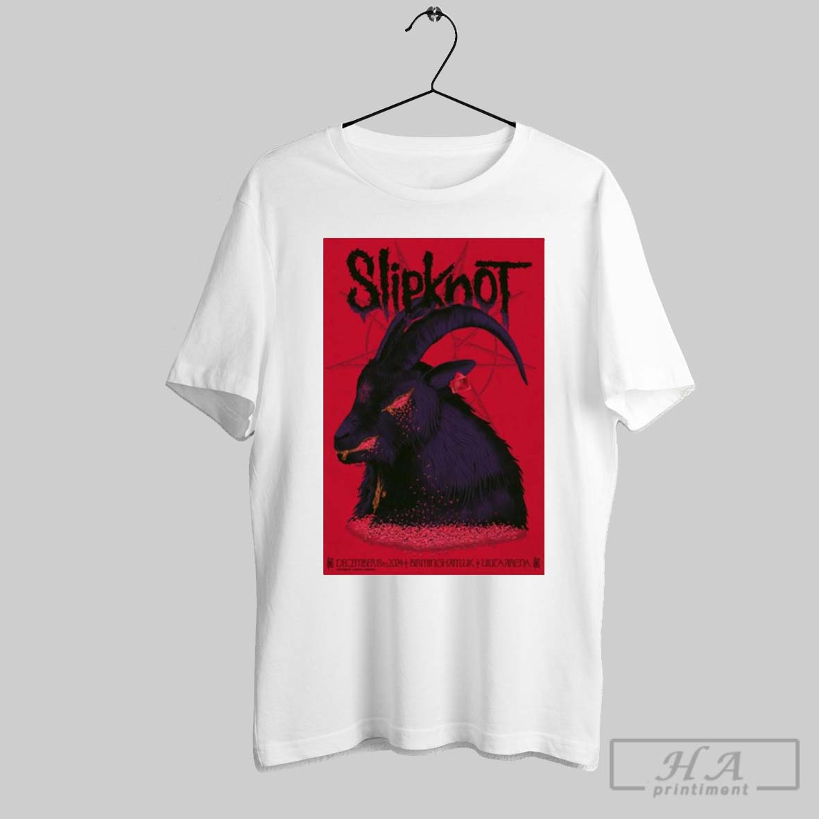 Poster Slipknot Dec 18 2024 Birmingham Uk Tour T Shirt