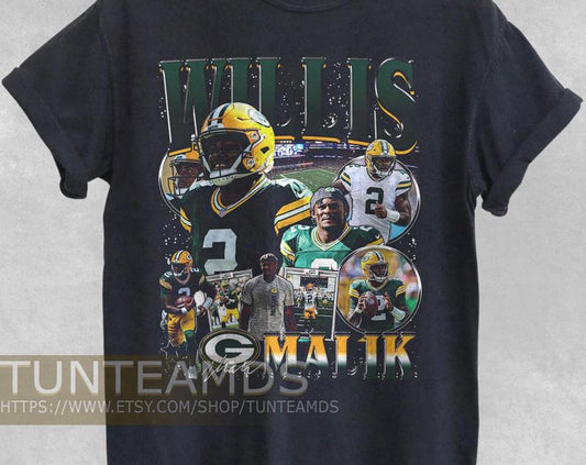 Vintage Malik Willis Shirt, Sweatshirt , Football Shirt, Classic 90S Graphic Tee, Unisex, Vintage Bootleg, Tshirt, Fan Gift