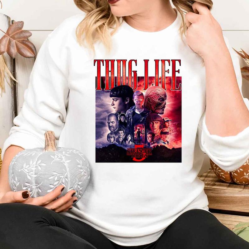 Thug Life Stranger  T Shirt, Things T Shirt, Movie Stranger T Shirt Sweatshirt Hoodie .