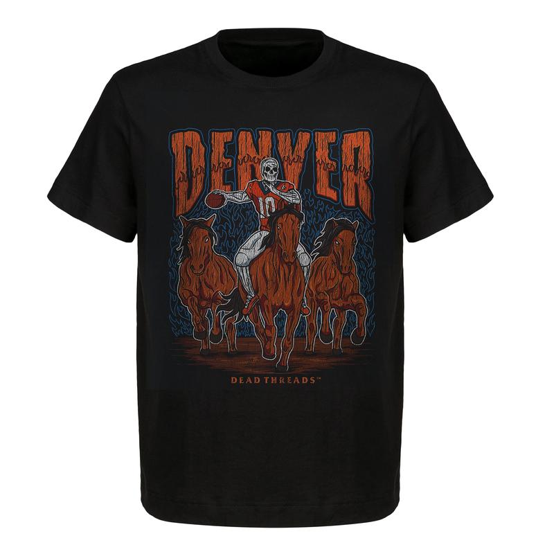 Vintage Denver Football Graphic T-Shirt - Gildan 5000 Heavy Cotton for Men & Women - Perfect for American Football Fans