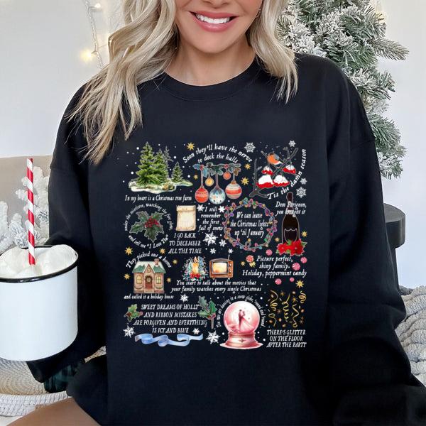 Chrismas Cozy Unisex SweatshirtShirtHoodie, Christmas Song Lyrics Shirt