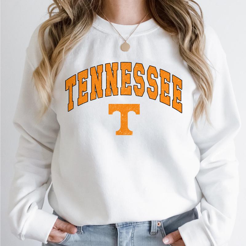 Tennessee Volunteers Vintage Football NCAA Trendy Sweatshirt, University of Tennessee Unisex Football NCAA Shirt, Gift For Men, Gift For Girls, Crewneck, Cotton, Sweaters, Pullover