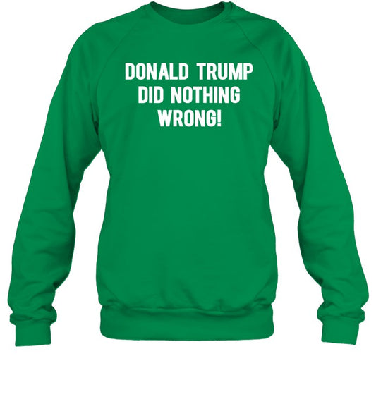 Donald Trump Did Nothing Wrong Sweatshirt