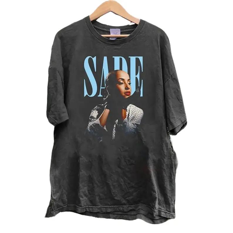 Sade T Shirt, Sade Tour Crewneck Tshirt, Sade Concert Shirt Cotton Menswear