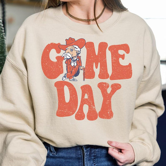 Ole Miss Rebels Vintage NCAA Sweatshirt, College Game Day Style, Classic Football Gift for Sports Fans, Vintage Comfort, Unisex Collection