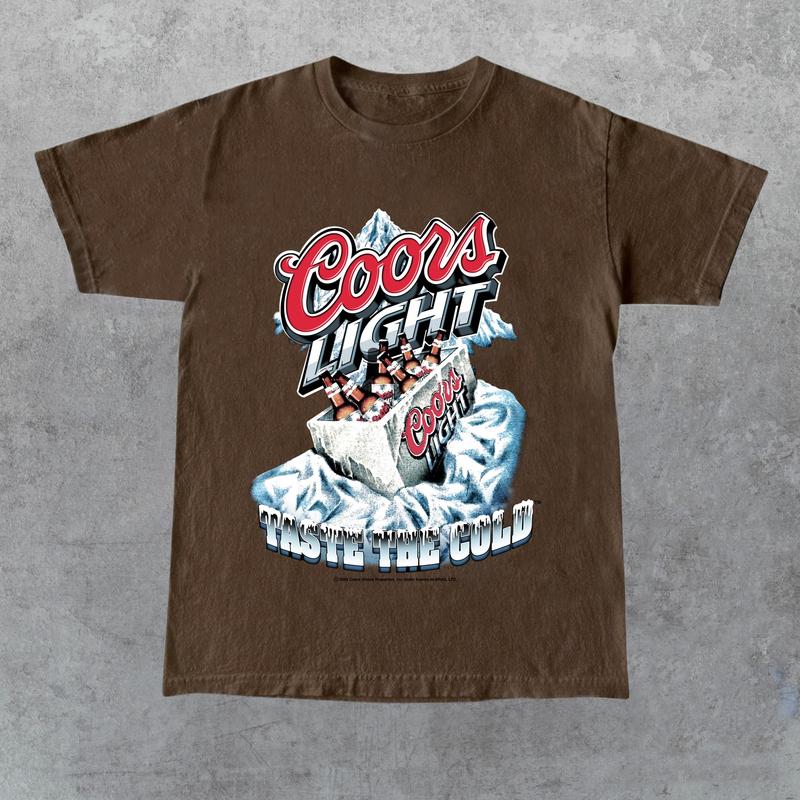 Graphic Coors Light Cotton T-Shirt, Coors Beer Unisex Shirt, Funny Beer America, For Men, For Women, Gift for Him, Gift for Her, Gift for Friend