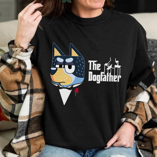 Bluey The Dogfather T-Shirt, Bluey Bandit Dad Shirt, Bluey Family Shirt, Gift for Dad