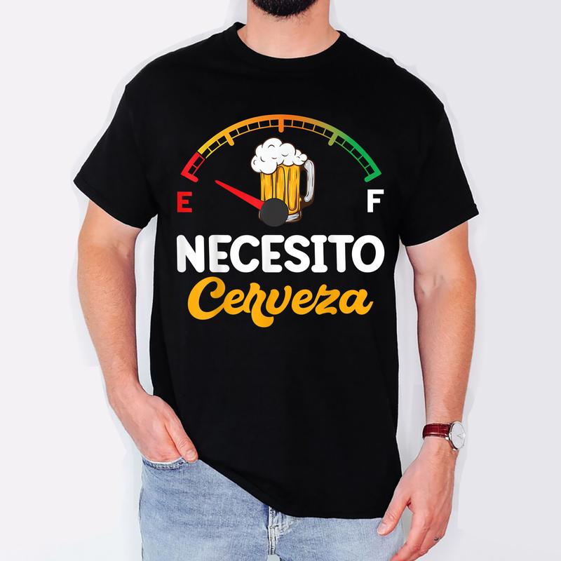 Mexican Beer Gift - Necesito Cerveza - Funny Sayings T-Shirt