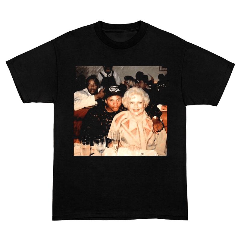 Betty White Eazy E Shirt, Compton Rapper Tee, Betty White Golden Girls T-Shirt, Printed Hip-Hop Graphic Tee, Vintage Style Tee, Clothing