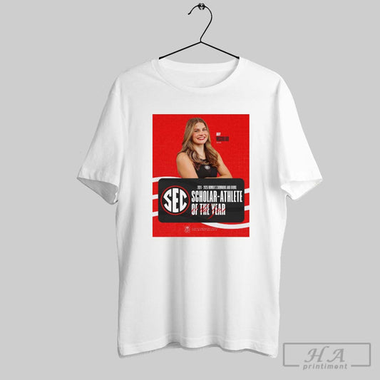Poster Sec 2024 2025 Womens Swimming Diving Scholar Athlete Of The Year Is Abby Mcculloh T Shirt