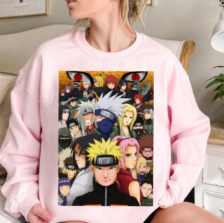 Narut0 Shjppuden full character Shirt, anime sweatshirt, Narut0 Shjppuden shirt
