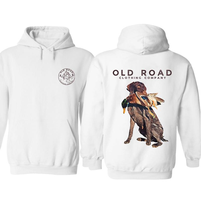 Gwp Hoodie, German Wirehaired Pointers Mens Bird Hunting Graphic Hoodie, For Him, For Her