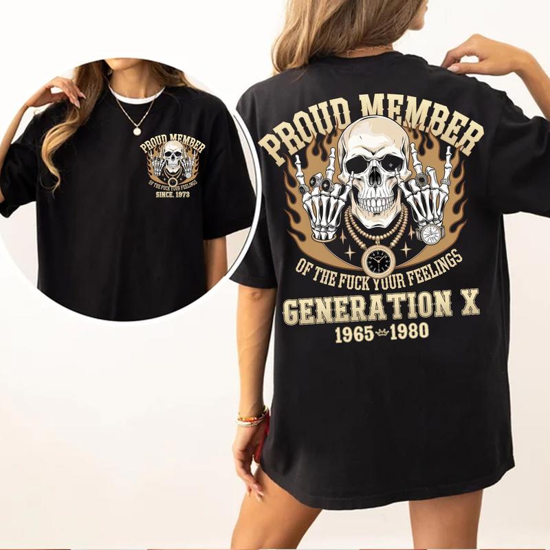 Proud Gen X Raised On Hose Water And Neglect T-Shirt: Vintage Inspired, Funny Humor Tee For GenX Members