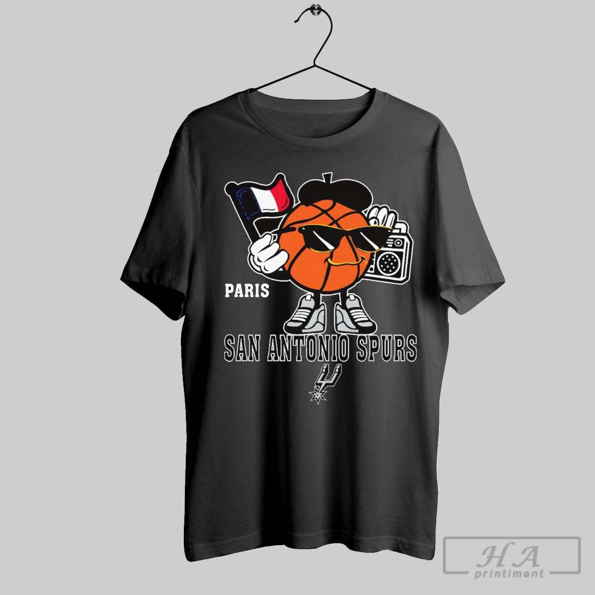 San Antonio Spurs Hometown 2025 Nba Paris Game T Shirt