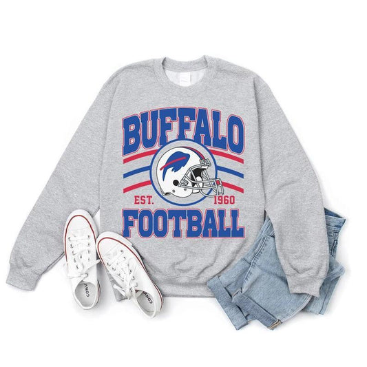 Vintage Buffalo Football Crewneck, Buffalo Sweatshirt, Buffalo New York, Buffalo Fan Gift 221231et2