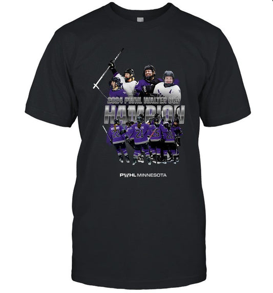 limited Minnesota PWHL Champions 2024 Burst Graphic shirt