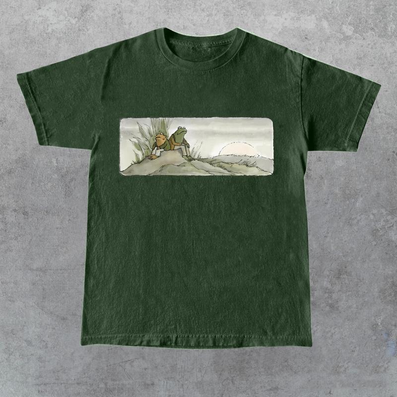 Toad 90s Vintage Graphic Shirt, Retro Sad Frog Tee, Nature Shirt, Funny T-Shirt, Book Lovers Shirt, Vintage Unisex  Cotton Tee