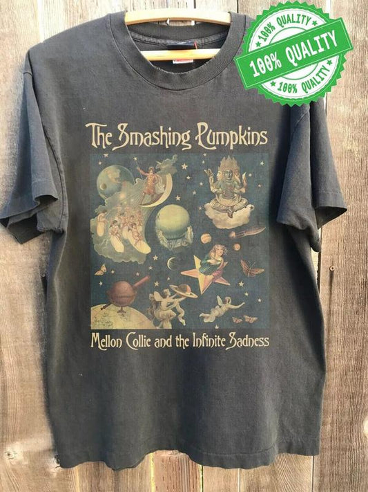 Vintage 1996 The Smashing Pumpkins Band Tour Tshirt Unisex All Size S-5XL, Rock Band Tee, Old School Band Tee, Comfort Colors, Vintage Graphic Tee, Mu
