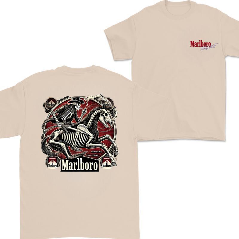 Marlboro Cowboy Killer Hoodie and Crewneck T-Shirt Set - Unisex Sweatshirt - Comfort, Cotton