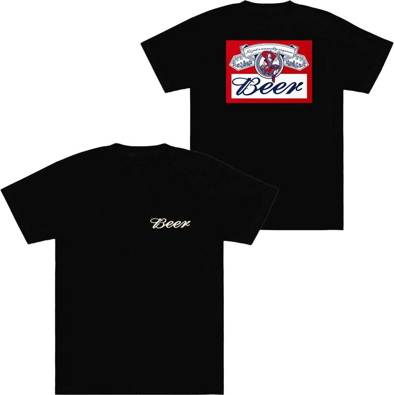 Budweiser Beer T-shirt - 2 Side - Unisex Design - Style Selections - S To 3xl Sizes - Pick Your Color - Unisex Clothing Choices