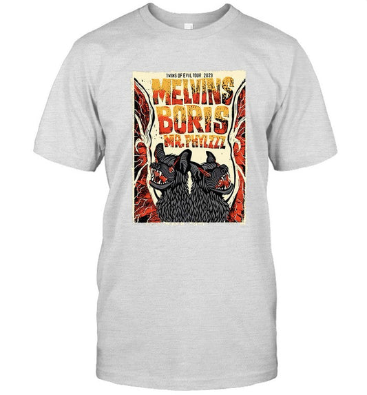 Melvins Twins Of Evil Tour 2023 T-Shirt