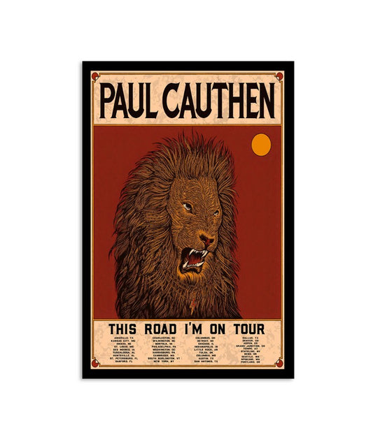 Paul Cauthen This Road I'm On Tour Poster