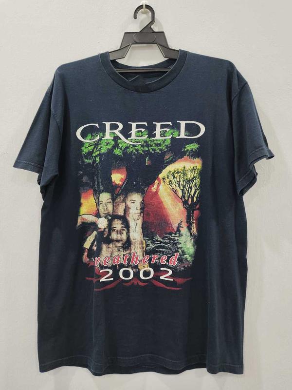 Vintage Collection Tour 2002 CREED Band Gift For Fan Unisex Men Women S-5XL, Retro CREED Tee Gift, Gift For Her, Music Tour Shirt, vintage Graphic Tee