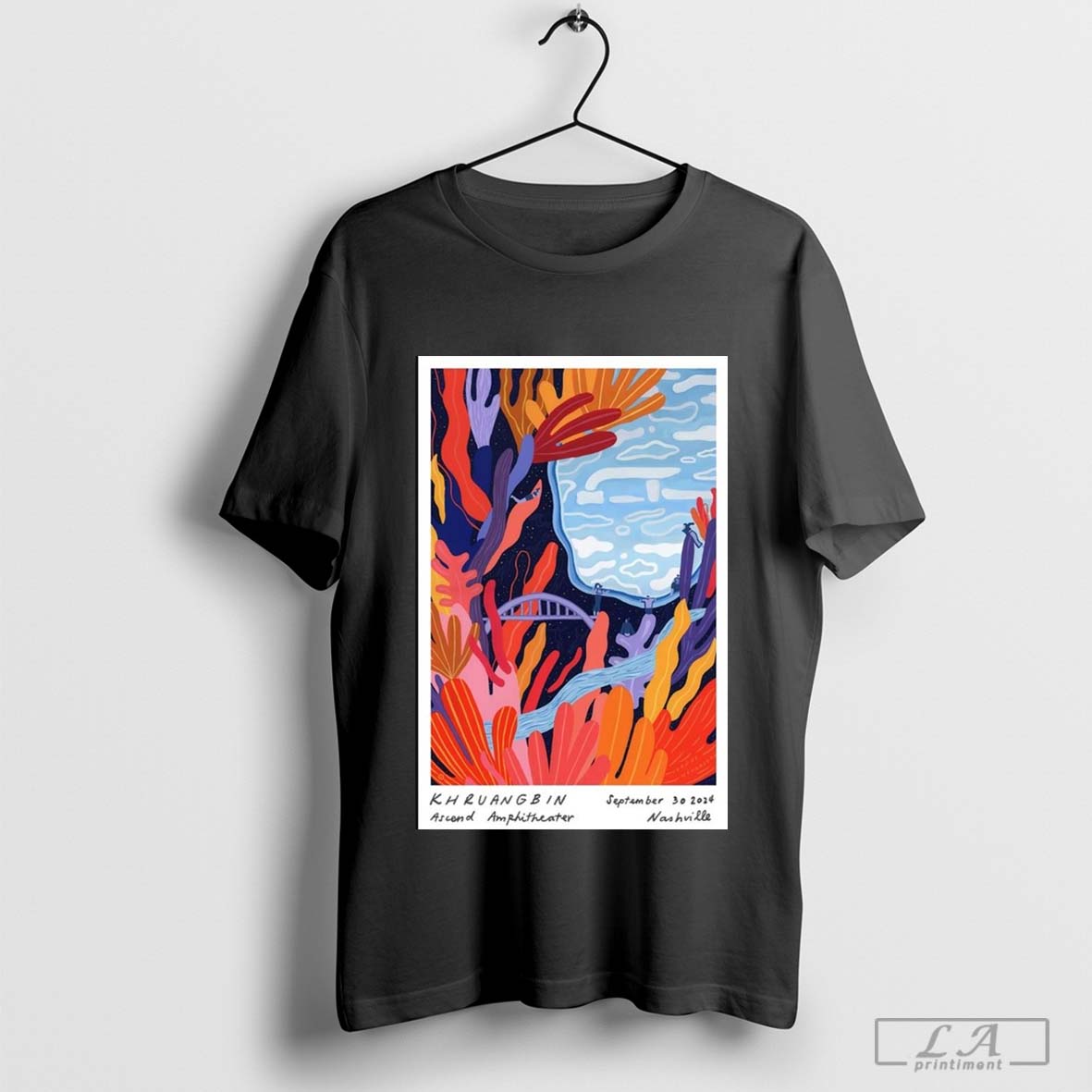 Poster Khruangbin September 30 2024 Nashville TN Tour t-shirt