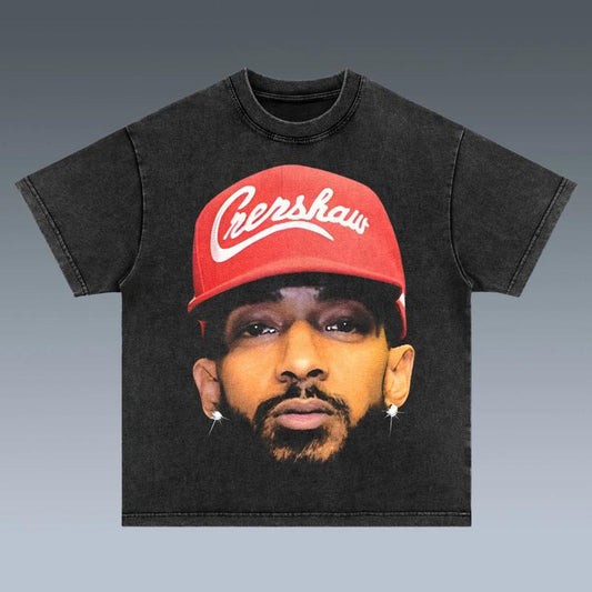 Nipsey Hussle Streetwear Crewneck, Comfort Lady Summer Shortsleeve Womenswear, Trendy Top, Unisex Underwear Tee Fashion