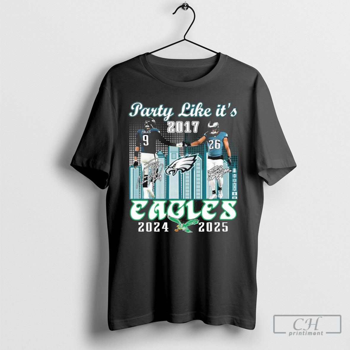 Saquon Barkley Nick Foles Party Like Its 2017 Eagles 2025 Shirts