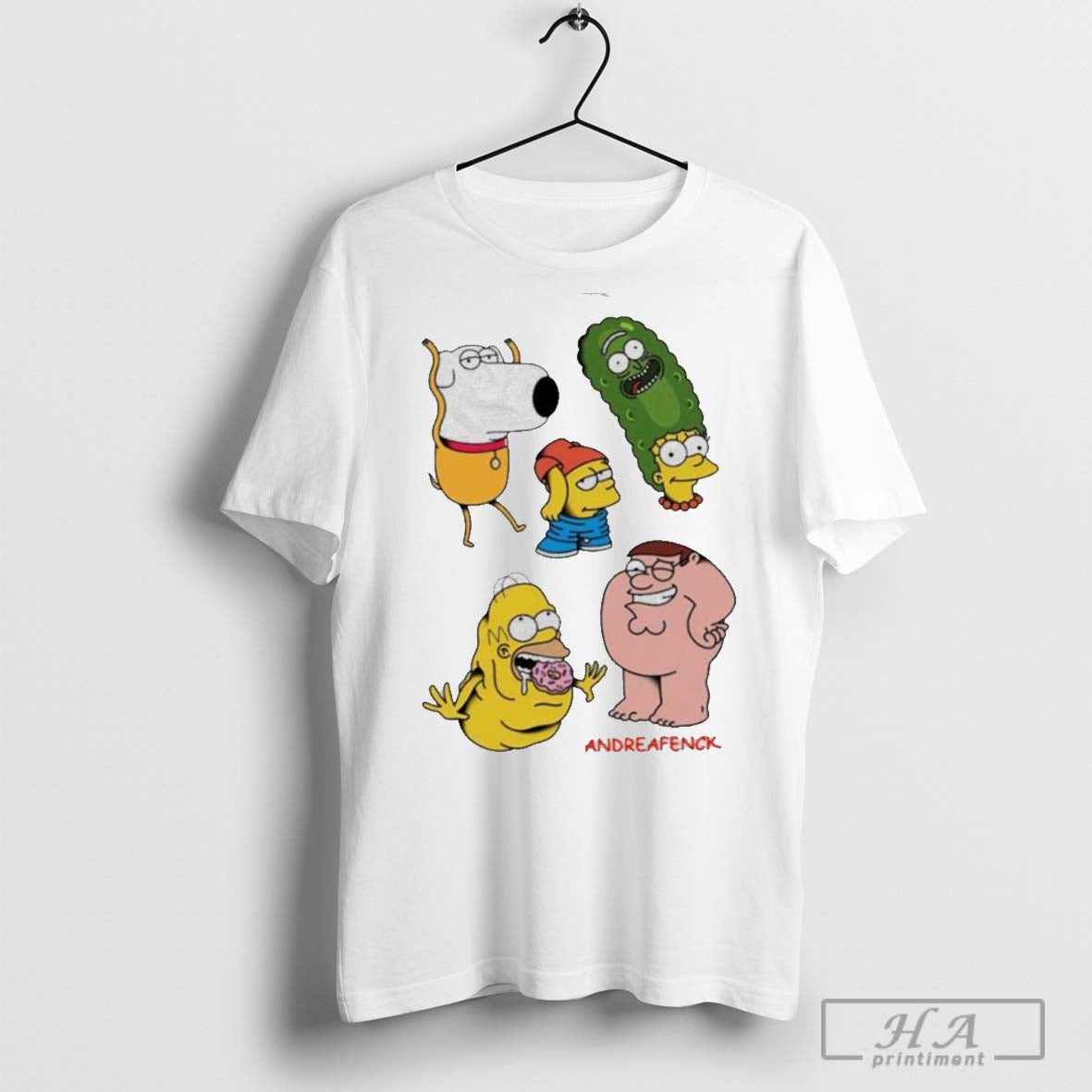 Simpsons Family Guy Body Part Funny 2024 Shirt