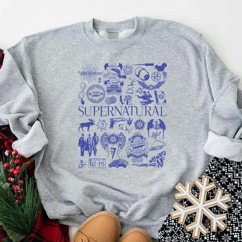 Supernatural T Shirt, Supernatural Vintage T Shirt, Gift For Woman and Man Unisex T-Shirt Sweatshirt Hoodie Casual Cotton