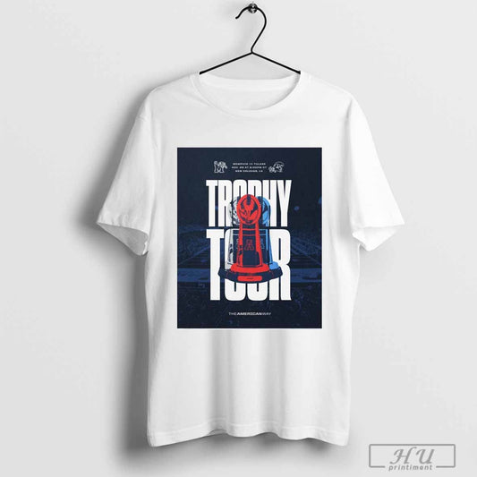 Poster Trophy Tour Memphis Tigers vs. Tulane Green Wave November 28 At New Orleans LA T-shirt