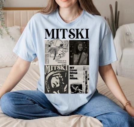 Vintage Mitski Album Cover T-Shirt Mitski Music Cotton  All Size Men Women Shirt