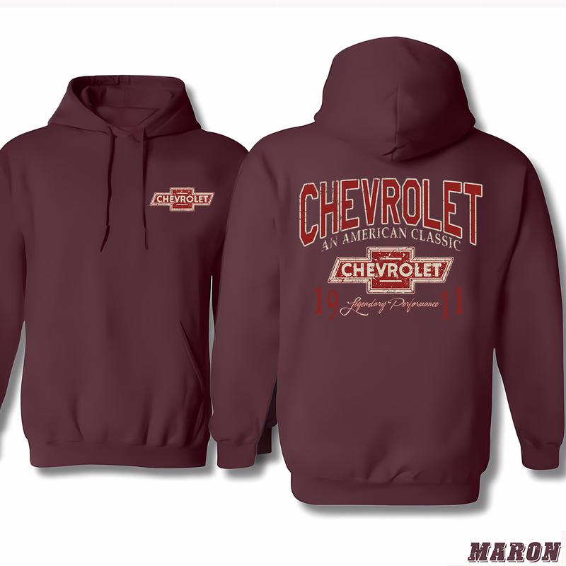 Chevrolet An American Classic Big & Tall Hoodie, Athleisure Wear, Universal Style Options, Classic Cotton, Menswear Unisex, Unisex