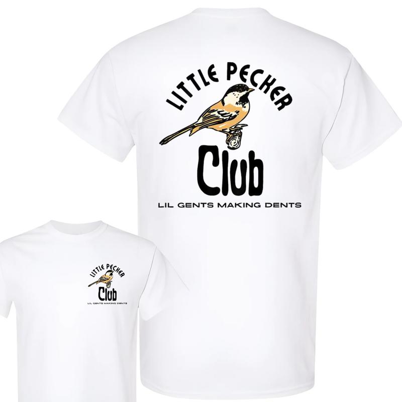 Little Pecker Club T-shirt , 2 Side , T-shirt For Men , Unisex T-shirt, Women T-shirt