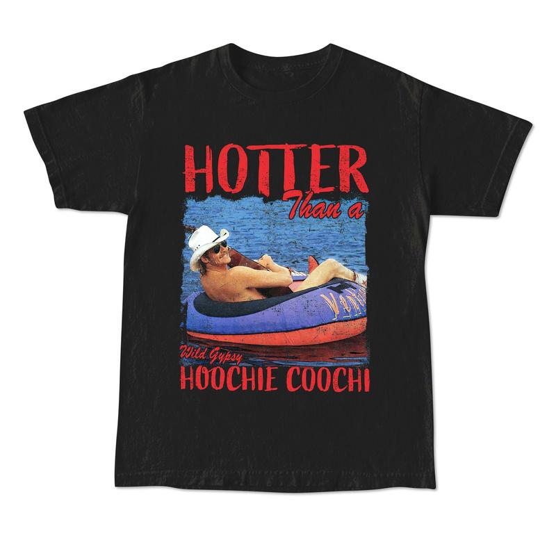 Hotter Than A Hoochie Coochie Shirt, Vintage Western Trendy Tee, Cowgirl Country Shirt, Retro Cowboy Shirt Menswear Birthday