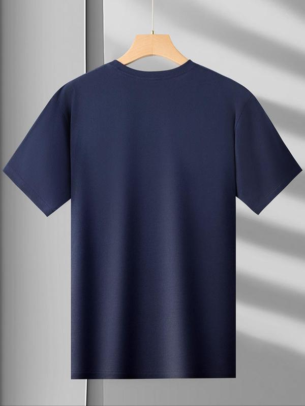 Men's Bull Head & Letter Print Round Neck Graphic Tee,Â Graphic Tees for Men, T Shirts for Men, Regular Fit Casual Short Sleeve Crew Neck T-shirt, Fashion Men'sÂ Men's T Shirts Summer Top for Daily Wear