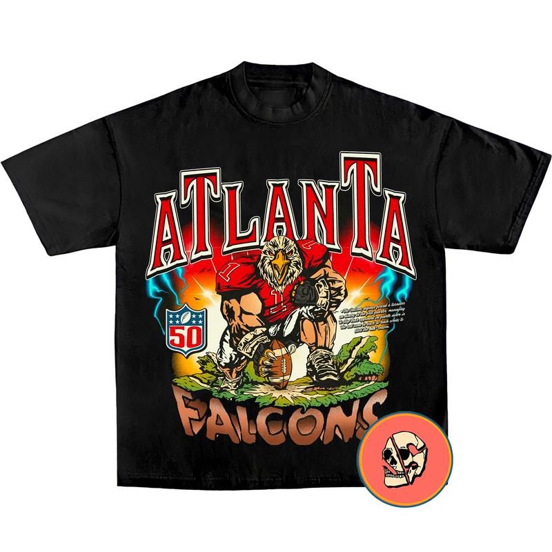 Falcons Shirt, Vintage 90s Unisex Football Tees, Football T-Shirts, Sports Shirt, Game Day Tee, Football Fan Gifts