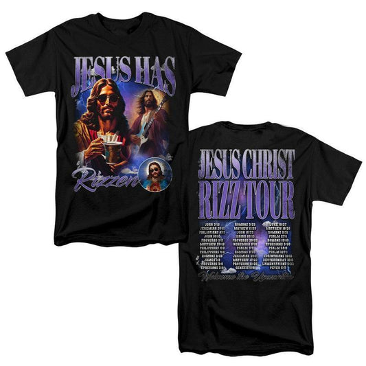 Jesus Rizz Tour Gildan Unisex T Shirt Both Side Print